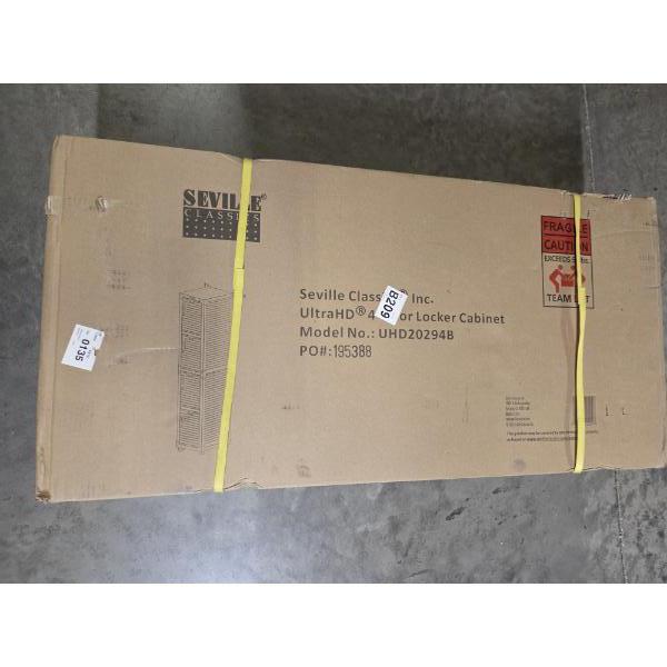 New! Seville Classics 4 Door Locker Cabinet In Granite 15''x18''x72'' -No Shipping Available!