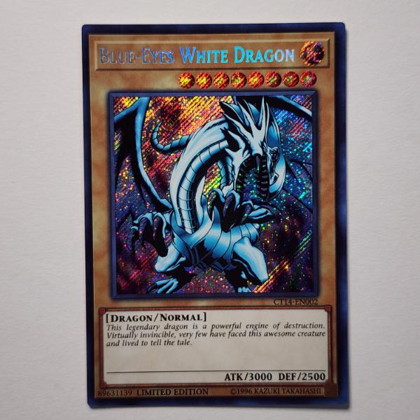 Blue-Eyes White Dragon CT14-EN002 LIMITED EDITION HOLO RARE Yu-Gi-Oh Trading Card