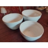Image 1 : 3 Pc Nesting Porcelain Bowls 11" - 9 1/2" - 8" All Perfect