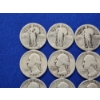 Image 2 : x25 Assorted Years 90% Silver Washington and Standing Liberty Quarters FV: $5.00