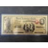Image 1 : 24K Gold Plated 1872 National Currency $1 U.S. First National Bank Lebanon Banknote