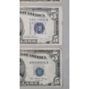 Image 3 : (4) Assorted Series United States $5 Silver Certificates - Face Value: $20.00