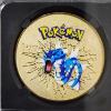 Image 2 : Rare Collectors Pokemon Gold Tone Coin in Slabbed Protector Featuring Gyarados