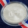 Image 6 : 2005-P United States 90% Silver Marines Dollar in Original Mint Box ~ BRILLIANT MINT CONDITION!
