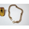 Image 3 : Gold-Filled Chain Bracelet, Ohio State Football Lapel Pin, Lamp on Knowledge Pin