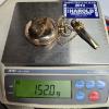 Image 5 : Gold Filled Elgin National Watch Pocket Watch w/ Chain and Folding Knife 152g TW - Missing Glass