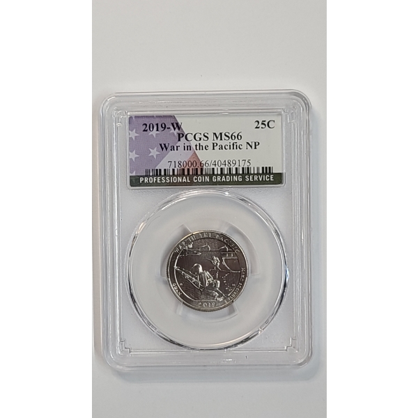 PCGS 2019-W MS66 War In The Pacific National Park Washington Quarter 