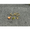 Image 3 : 14k Gold Earrings Total Weight - 1.5 grams