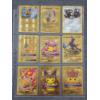 Image 1 : Binder Page Full of Assorted Gold Foil Pokemon Trading Cards Including Charizard!