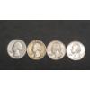 Image 1 : Assorted Years/Mint Marks 90% Silver Washington Quarters - Face Value: $1.00