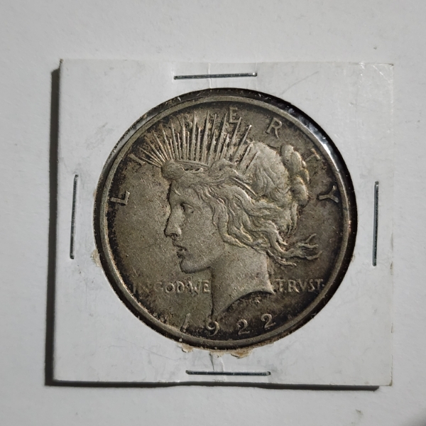 1922-D United Stated 90% Silver Peace Dollar ~ Silver Dollar Minted in Denver