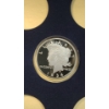 Image 2 : .999 Fine Silver 1934 Peace Dollar Copy Coin Weighing 27 Grams In Display Box 