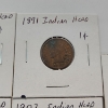 Image 3 : Five Assorted Years United States Indian Head Cents 