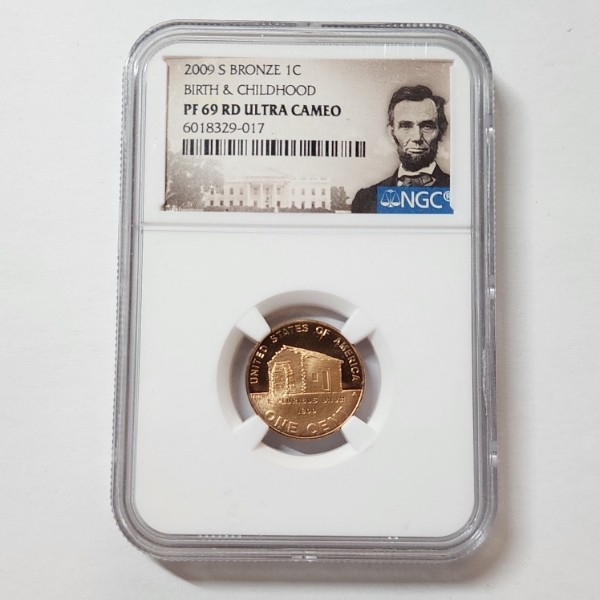 NGC PF69 RD Ultra Cameo 2009-S Bronze Lincoln Cent Birth & Childhood