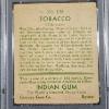Image 4 : RARE 1933 Indian Chewing Gum #123 Tobacco Trading Card Graded Very Good at PSA 3