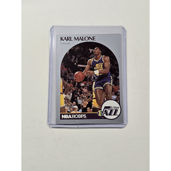 1990 NBA Hoops KARL MALONE Utah Jazz Basketball Card #292 - Exceptional Condition