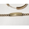 Image 2 : Gold-Filled Bracelets: Bangle and Engraved Chain Bracelet Total Weight 38.4g