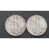 Image 1 : United States 1940 & 1942 Walking Liberty 90% Silver Half Dollars - Face Value: $1.00