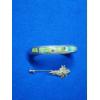 Image 2 : Sterling Silver Flower Stick Pin and Stone Cuff Bracelet TW: 37.3 grams