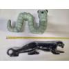 Image 2 : Highly Collectable MCM Vintage Ceramic Decor Including Iconic Black Panther & Green Inch Worm In Gre