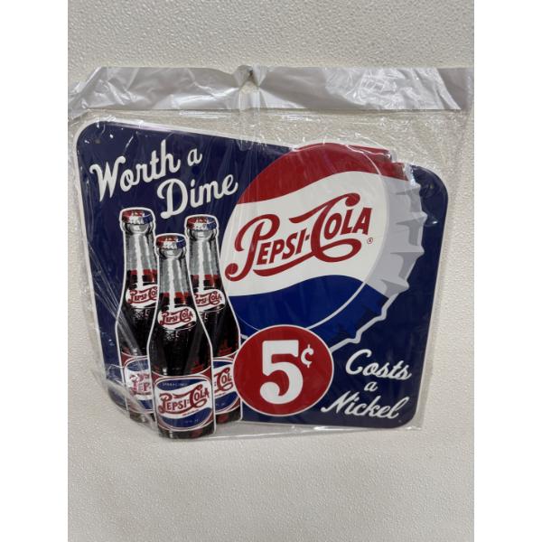 Pepsi-Cola "Worth A Dime Cost A Nickel" 14 x 13 Metal Sign - Brand New In The Package
