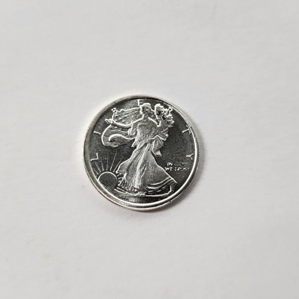 Walking Liberty 1/10th Troy oz .999 Fine Silver Round - Mint Condition