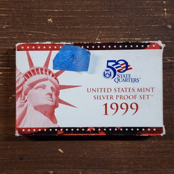 United States Mint 1999 Silver Proof Set Featuring ASW of 1.338 Troy Ounces 