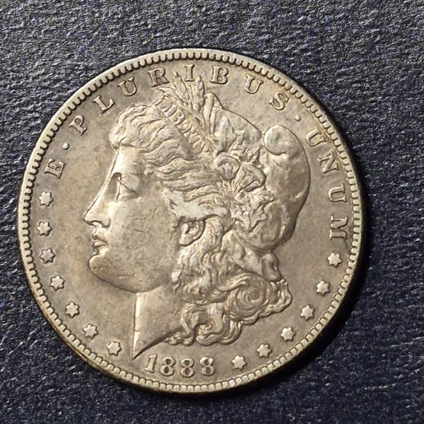 Better Date - 1888 S Morgan Silver Dollar - Circulated in Estimated Ex F Condition
