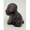 Image 4 : Adorable Degenhart Vintage Glass Dog Figurine -Orchid