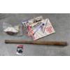 Image 1 : Vintage Collectables Including Spaulding Wood Bat, Mini Football In Sealed Bag, Earrings & More