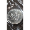Image 2 : Sealed 1989 $5 1 Oz 9999 Silver Elizabeth II Canadian Maple Leaf Round