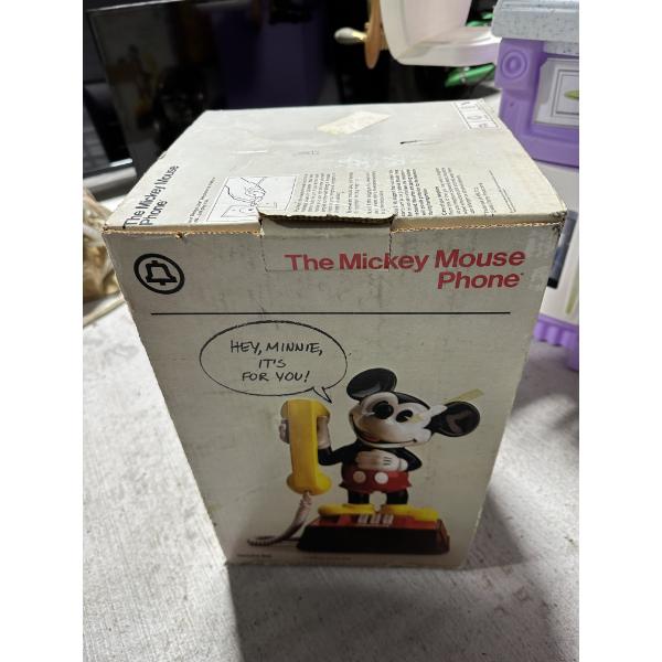 Vintage Mickey Mouse Telephone - New in Box