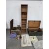 Image 5 : Vintage Bottle Collection, 14.5''x12'' Wood Shutters, 11''x12''x60'' Storage Shelf, Wood 30''x11''x1
