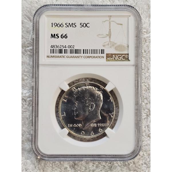 NGC MS 66 1965 Special Mint Set (SMS) Kennedy Half Dollar