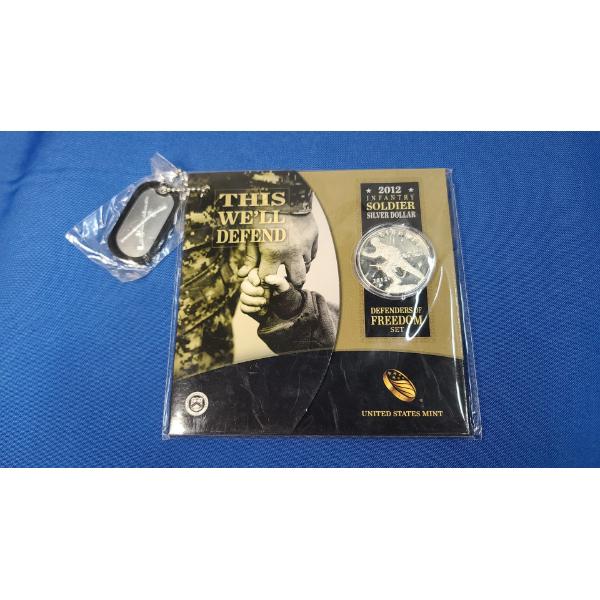 2012-W Infantry Soldier Defenders Of Freedom 90% Silver Dollar From The United States Mint