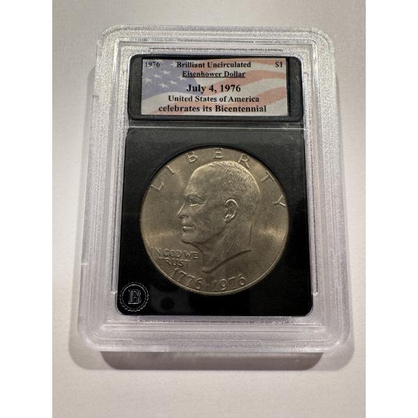 1976 United States Bicentennial Eisenhower Dollar - Brilliant Uncirculated - Mint Condition
