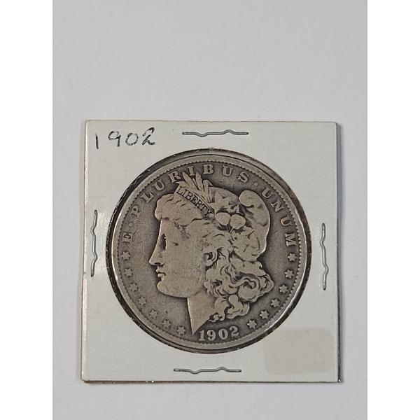 United States 1902 Morgan 90% Silver Dollar