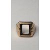 Image 4 : Vintage Men's 10K Yellow Gold Signet Ring With Empty Bezel - Size 11 - Weight: 7.2g