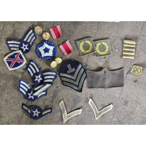 Assorted Military Patches - WWII & Vietnam