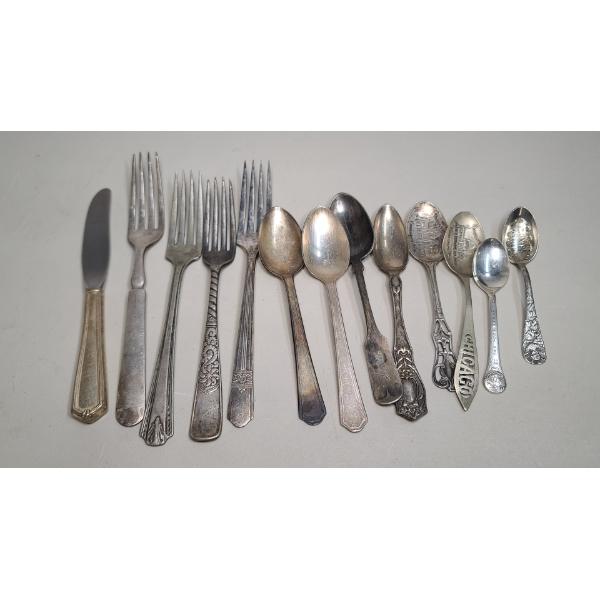 Assorted Silverplated Flatware - Weight: Over 0.9 lbs