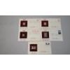 Image 1 : (5) First Day Issue Historical Events Replica Gold United States Stamps 