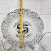 Image 8 : Nice, Never Used 25th Anniversary Plate & Glass Set Featuring Plate & Handle, 6 Glasses & Pitcher
