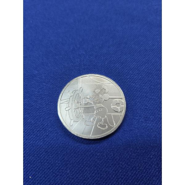 1928 DISNEY Mickey Mouse "Steamboat Willie" 1 oz Fine Silver Round - Mint Condition