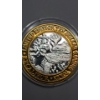 Image 3 : Limited Edition Excalibur Las Vegas $10 Casino Gaming Token With .999 Fine Silver Center 