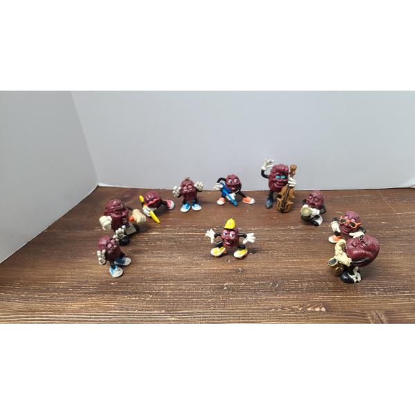 (10) Vintage 1987 California Raisins Band PVC Toy Figures