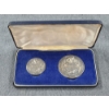 Image 4 : Hallmarked England Sterling Silver Dwight Eisenhower Medal & Round in Original Box - 109 Grams