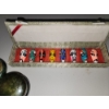 Image 2 : Vintage Set of Miniature Chinese Beijing Opera Masks & Green Stone Round Jewelry Holders