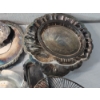 Image 7 : Nice Assortment of Silverplated Serving Trays and Baskets TW: 11.8lbs