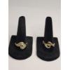Image 1 : (2) Women's 14K Yellow Gold Channel Set Diamond Bypass Rings - Size 9 - Weight: 7.2g