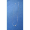 Image 1 : 14K Gold With Diamonds Necklace (Broken) - Weight: 1.3g